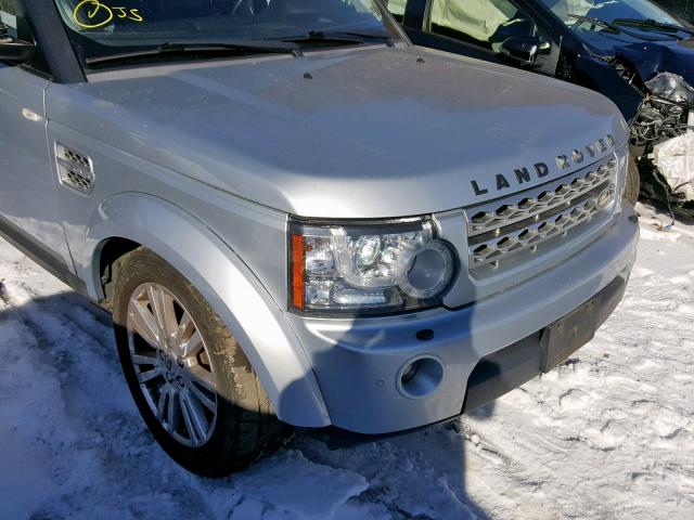 SALAK2D45AA526331 - 2010 LAND ROVER LR4 HSE LU GRAY photo 9