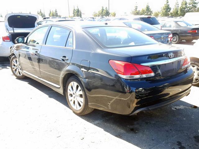 4T1BK3DB0CU449896 - 2012 TOYOTA AVALON BAS BLACK photo 3