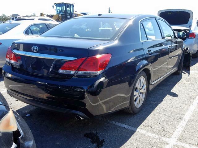 4T1BK3DB0CU449896 - 2012 TOYOTA AVALON BAS BLACK photo 4