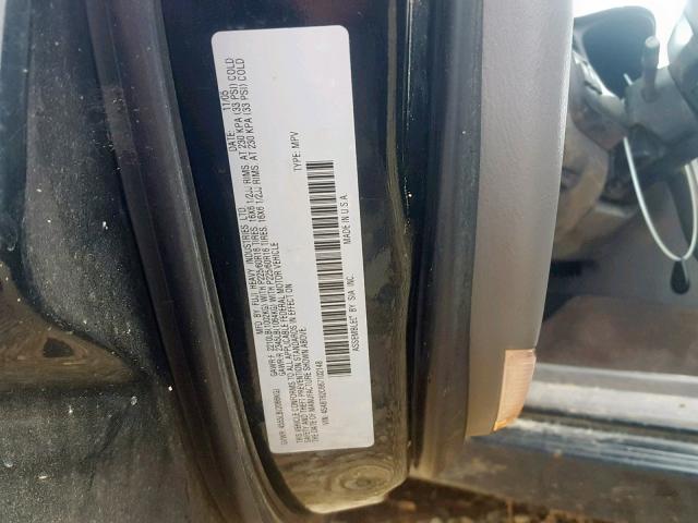 4S4BT62C667102148 - 2006 SUBARU BAJA SPORT BLACK photo 10