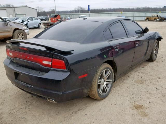 2C3CDXHG8DH512073 - 2013 DODGE CHARGER SX BLACK photo 4