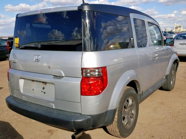 5J6YH28748L016893 - 2008 HONDA ELEMENT EX SILVER photo 4