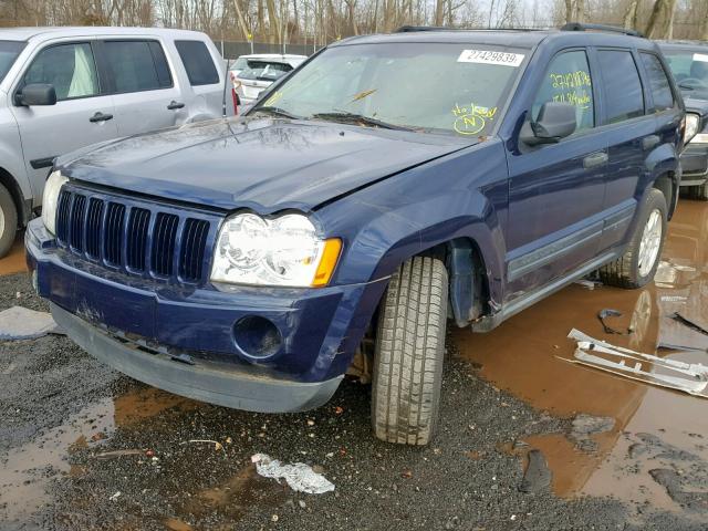 1J4GR48K15C680329 - 2005 JEEP GRAND CHER BLUE photo 2