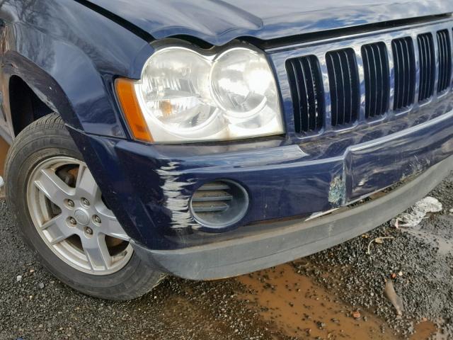 1J4GR48K15C680329 - 2005 JEEP GRAND CHER BLUE photo 9