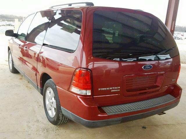 2FMZA57644BB27202 - 2004 FORD FREESTAR S RED photo 3