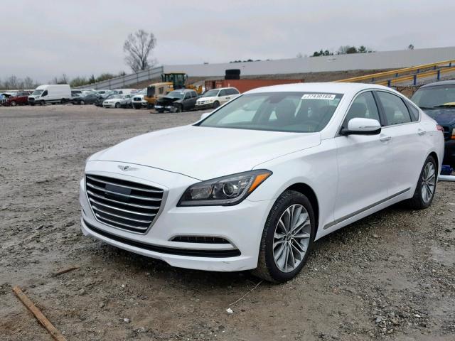 KMHGN4JE2HU203263 - 2017 GENESIS G80 BASE WHITE photo 2