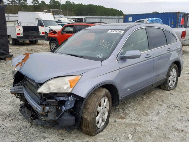 JHLRE48787C052408 - 2007 HONDA CR-V EXL BLUE photo 2