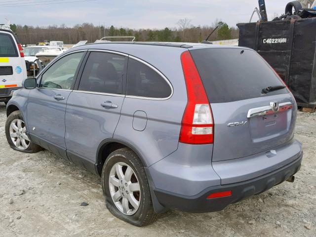 JHLRE48787C052408 - 2007 HONDA CR-V EXL BLUE photo 3