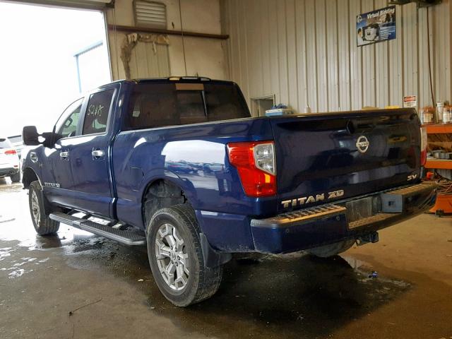 1N6BA1F20HN514754 - 2017 NISSAN TITAN XD S BLUE photo 3