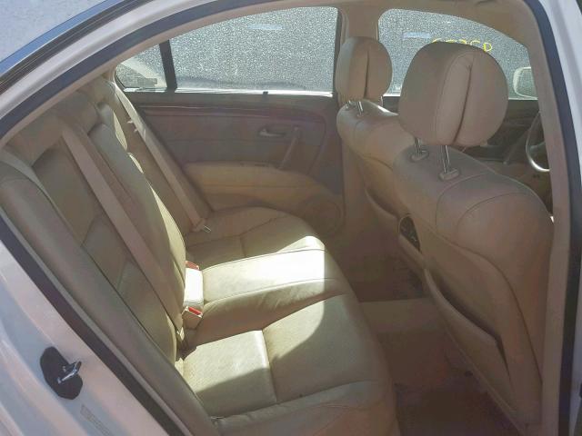 JH4KB16566C005687 - 2006 ACURA RL WHITE photo 6