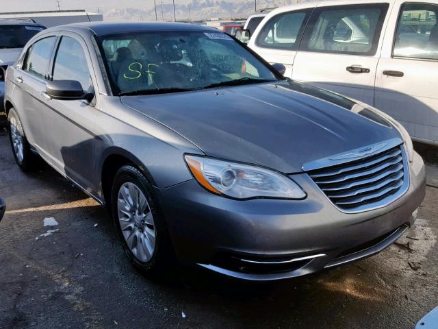 1C3CCBAB4CN127619 - 2012 CHRYSLER 200 LX GRAY photo 1