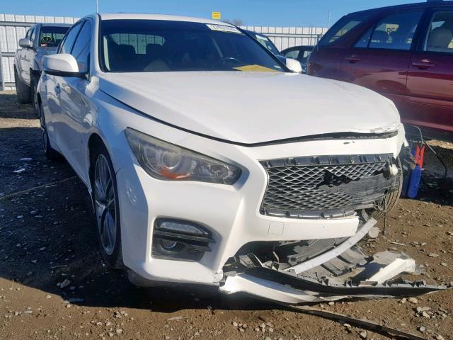 JN1BV7AP9EM679977 - 2014 INFINITI Q50 BASE WHITE photo 1