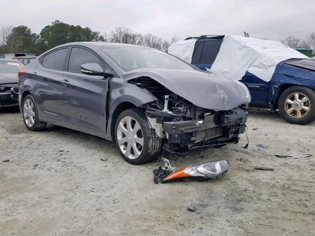 5NPDH4AE1CH092318 - 2012 HYUNDAI ELANTRA GRAY photo 1