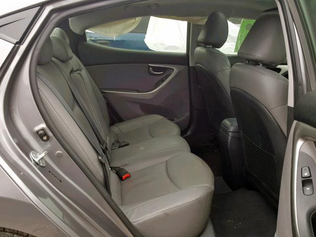 5NPDH4AE1CH092318 - 2012 HYUNDAI ELANTRA GRAY photo 6