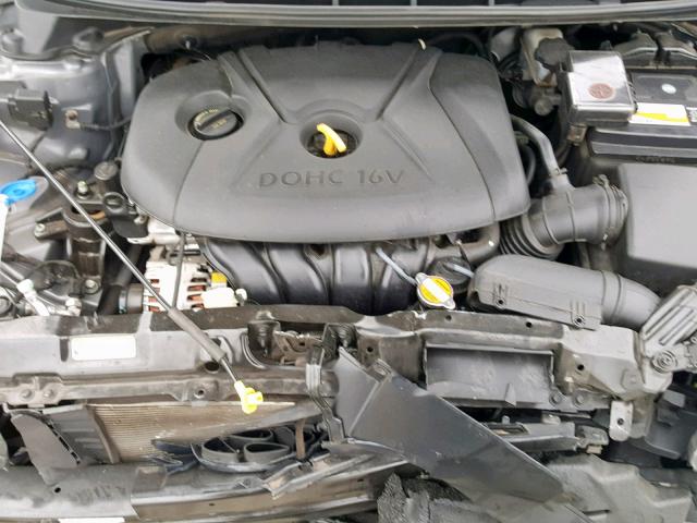 5NPDH4AE1CH092318 - 2012 HYUNDAI ELANTRA GRAY photo 7