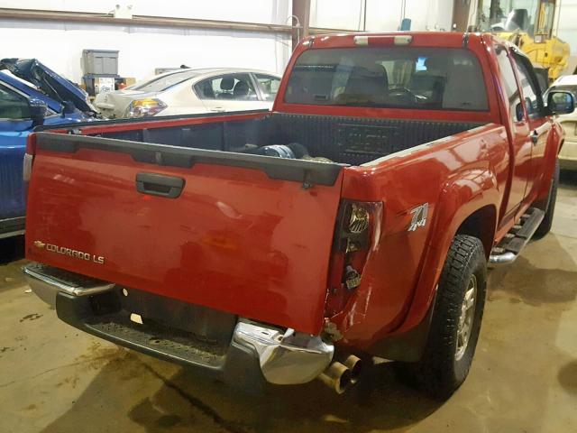 1GCDT39E488223664 - 2008 CHEVROLET COLORADO L RED photo 4