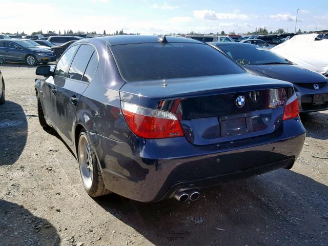 WBANB53516CP00523 - 2006 BMW 550 I BLUE photo 3