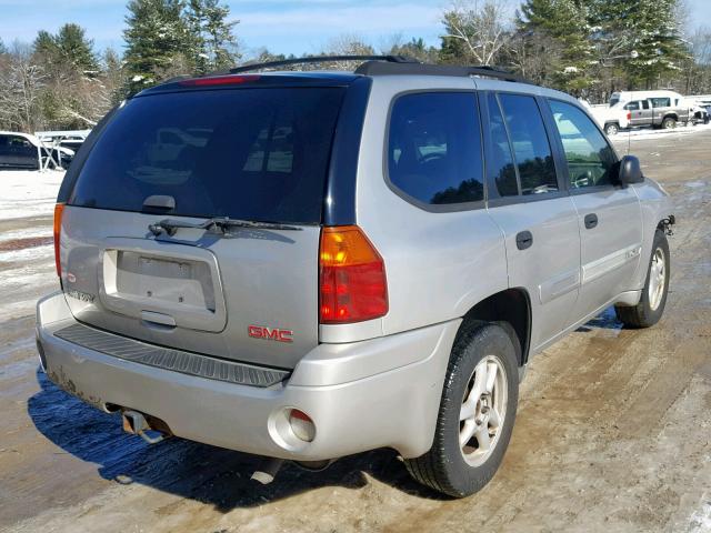 1GKDT13S852121712 - 2005 GMC ENVOY SILVER photo 4