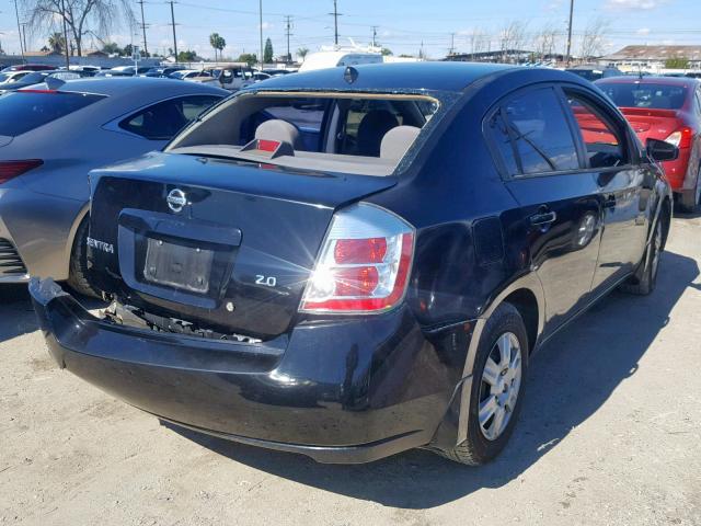 3N1AB61E67L634831 - 2007 NISSAN SENTRA 2.0 BLACK photo 4