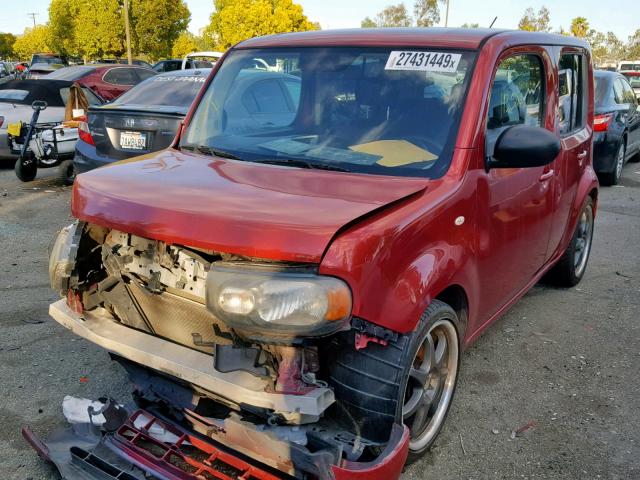 JN8AZ28R09T110023 - 2009 NISSAN CUBE BASE BURGUNDY photo 2