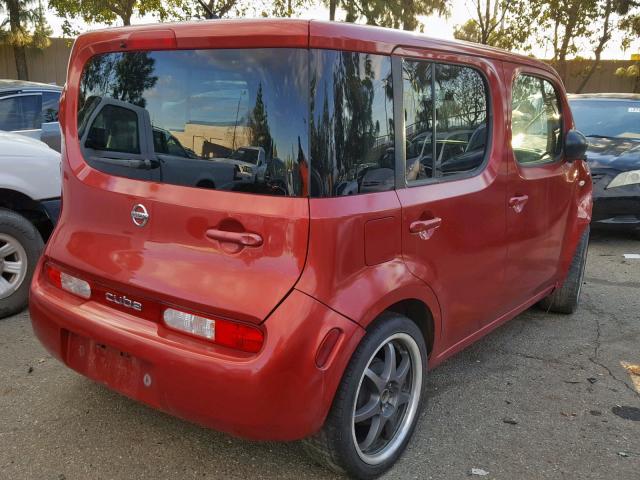 JN8AZ28R09T110023 - 2009 NISSAN CUBE BASE BURGUNDY photo 4