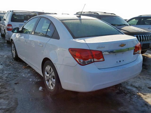 1G1PA5SH3E7348880 - 2014 CHEVROLET CRUZE LS WHITE photo 3