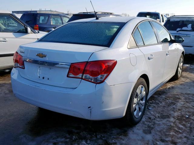 1G1PA5SH3E7348880 - 2014 CHEVROLET CRUZE LS WHITE photo 4