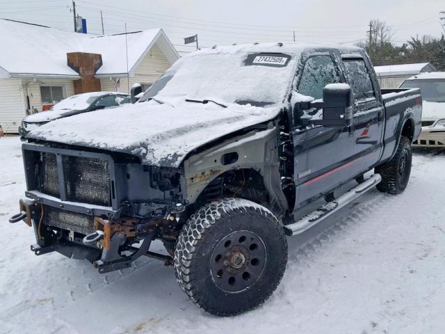 1FTWW31PX7EA15866 - 2007 FORD F350 SRW S BLACK photo 2