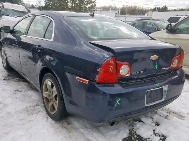 1G1ZC5EB5A4106534 - 2010 CHEVROLET MALIBU 1LT ლურჯი ფოტო 3