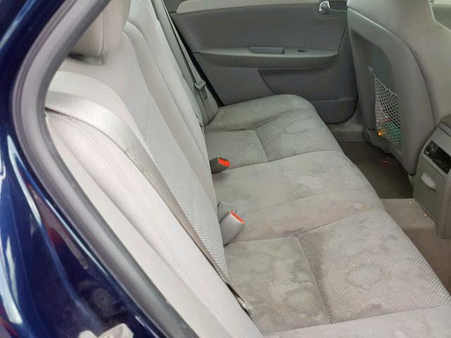 1G1ZC5EB5A4106534 - 2010 CHEVROLET MALIBU 1LT ლურჯი ფოტო 6