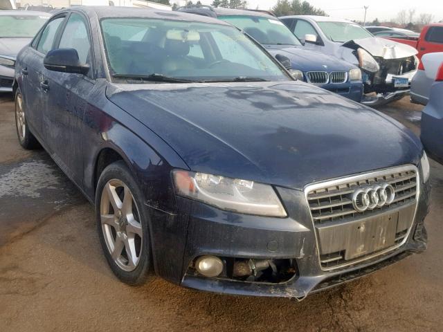 WAULF78K29N028468 - 2009 AUDI A4 2.0T QU BLACK photo 1