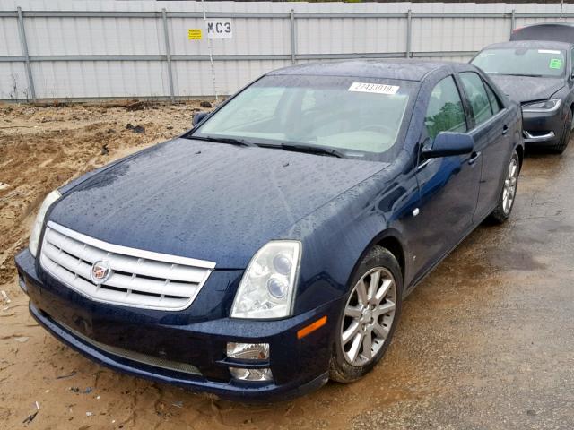 1G6DC67A360143174 - 2006 CADILLAC STS BLUE photo 2