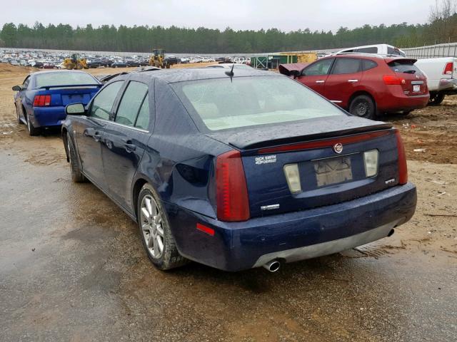 1G6DC67A360143174 - 2006 CADILLAC STS BLUE photo 3