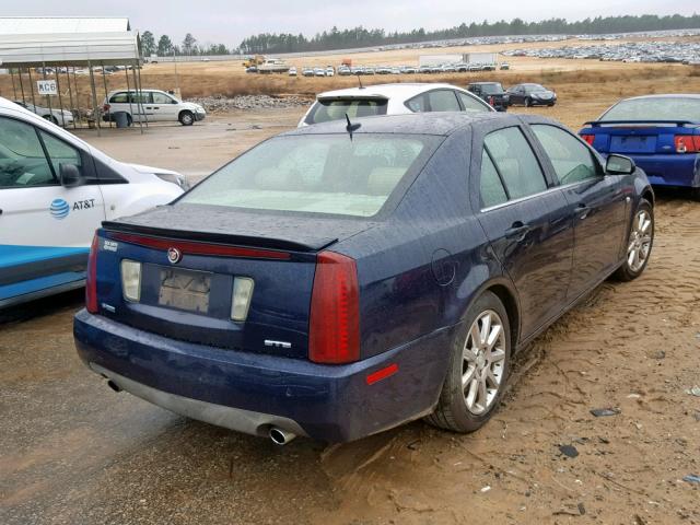 1G6DC67A360143174 - 2006 CADILLAC STS BLUE photo 4