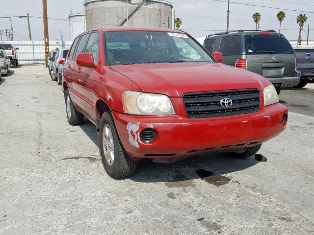 JTEGF21A220029451 - 2002 TOYOTA HIGHLANDER RED photo 9