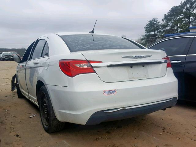 1C3CCBAB6CN135365 - 2012 CHRYSLER 200 LX WHITE photo 3