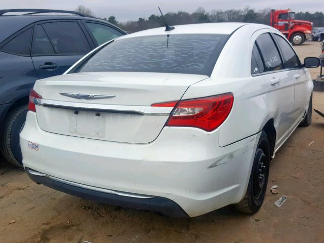 1C3CCBAB6CN135365 - 2012 CHRYSLER 200 LX WHITE photo 4