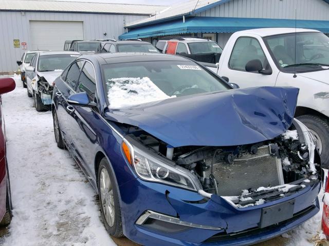 5NPE34AF9FH229313 - 2015 HYUNDAI SONATA SPO BLUE photo 1