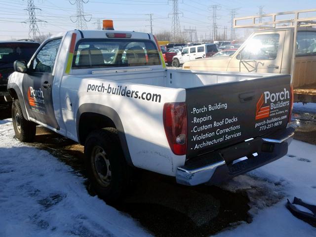 1GCDT14E488206987 - 2008 CHEVROLET COLORADO WHITE photo 3