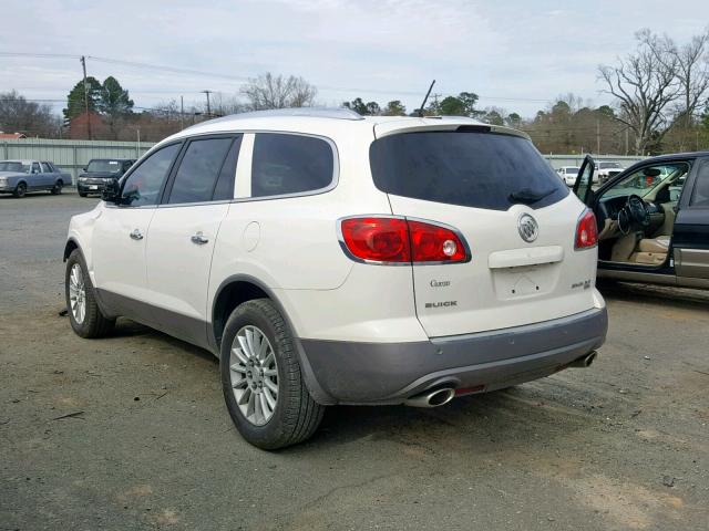 5GALRBED1AJ178880 - 2010 BUICK ENCLAVE CX WHITE photo 3