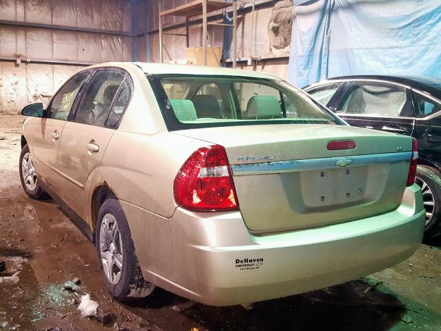 1G1ZS58F77F156365 - 2007 CHEVROLET MALIBU LS GOLD photo 3