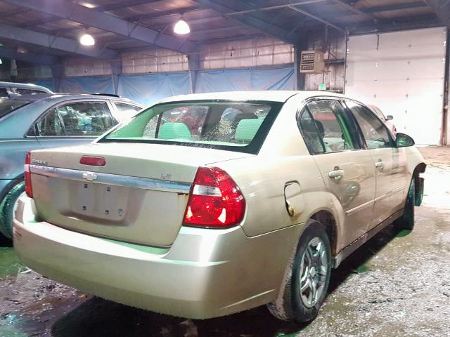 1G1ZS58F77F156365 - 2007 CHEVROLET MALIBU LS GOLD photo 4