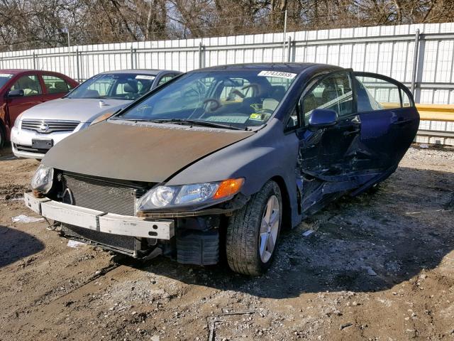 1HGFA16938L032052 - 2008 HONDA CIVIC EXL BLUE photo 2