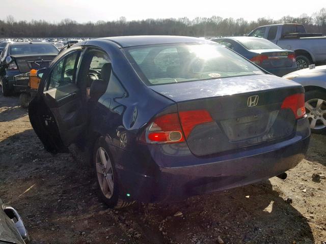 1HGFA16938L032052 - 2008 HONDA CIVIC EXL BLUE photo 3