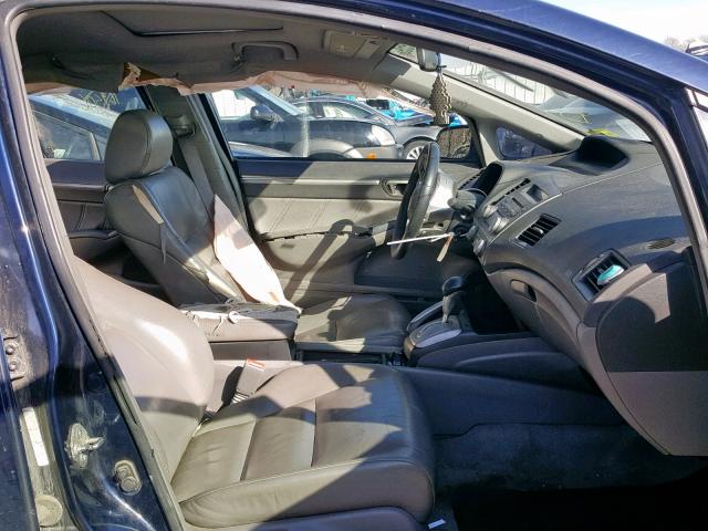 1HGFA16938L032052 - 2008 HONDA CIVIC EXL BLUE photo 5