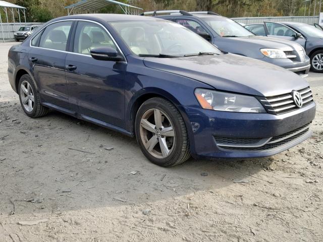 1VWBH7A37CC013864 - 2012 VOLKSWAGEN PASSAT SE BLUE photo 1