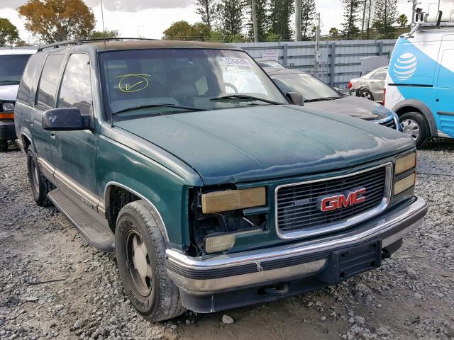 1GKEC13R8XJ804536 - 1999 GMC YUKON GREEN photo 1