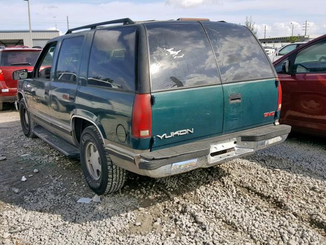 1GKEC13R8XJ804536 - 1999 GMC YUKON GREEN photo 3