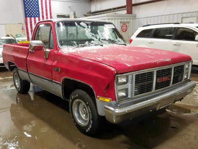 1GTDC14H7FS518098 - 1985 GMC C1500 RED photo 1