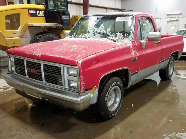 1GTDC14H7FS518098 - 1985 GMC C1500 RED photo 2